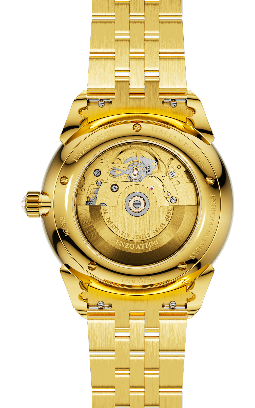 "Val d'Orcia "Automatic - President Bracelet  / Swiss Movement.