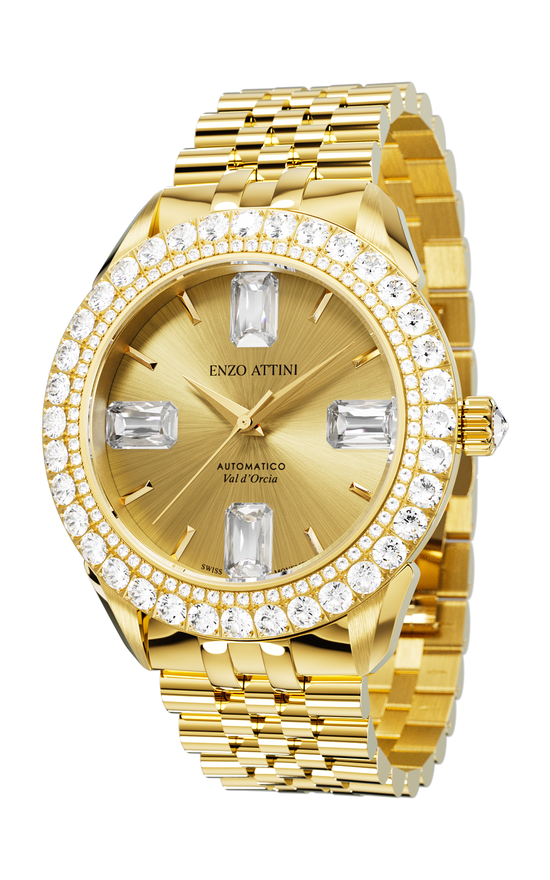 "Val d'Orcia "Automatic - President Bracelet  / Swiss Movement.