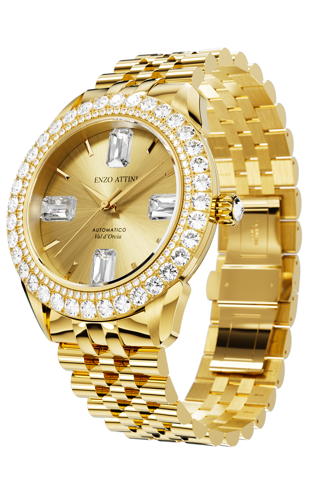 "Val d'Orcia "Automatic - President Bracelet  / Swiss Movement.