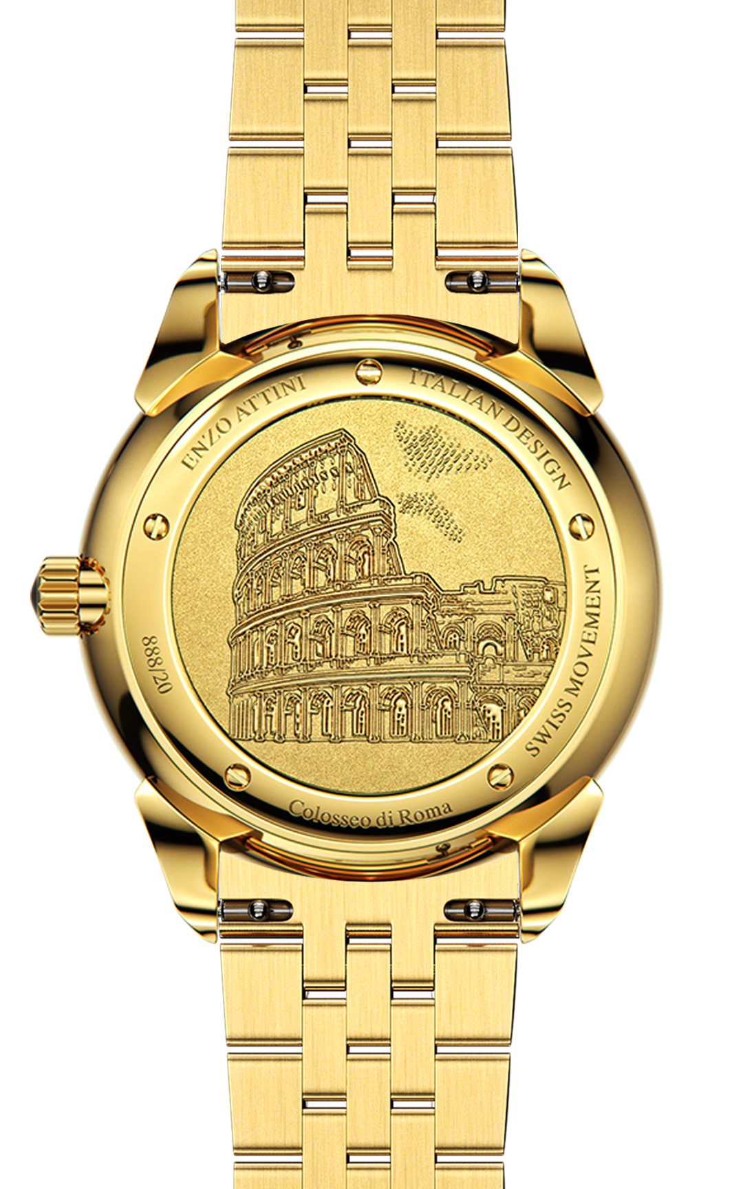 Colosseo di Roma - President Bracelet / Swiss Movement.