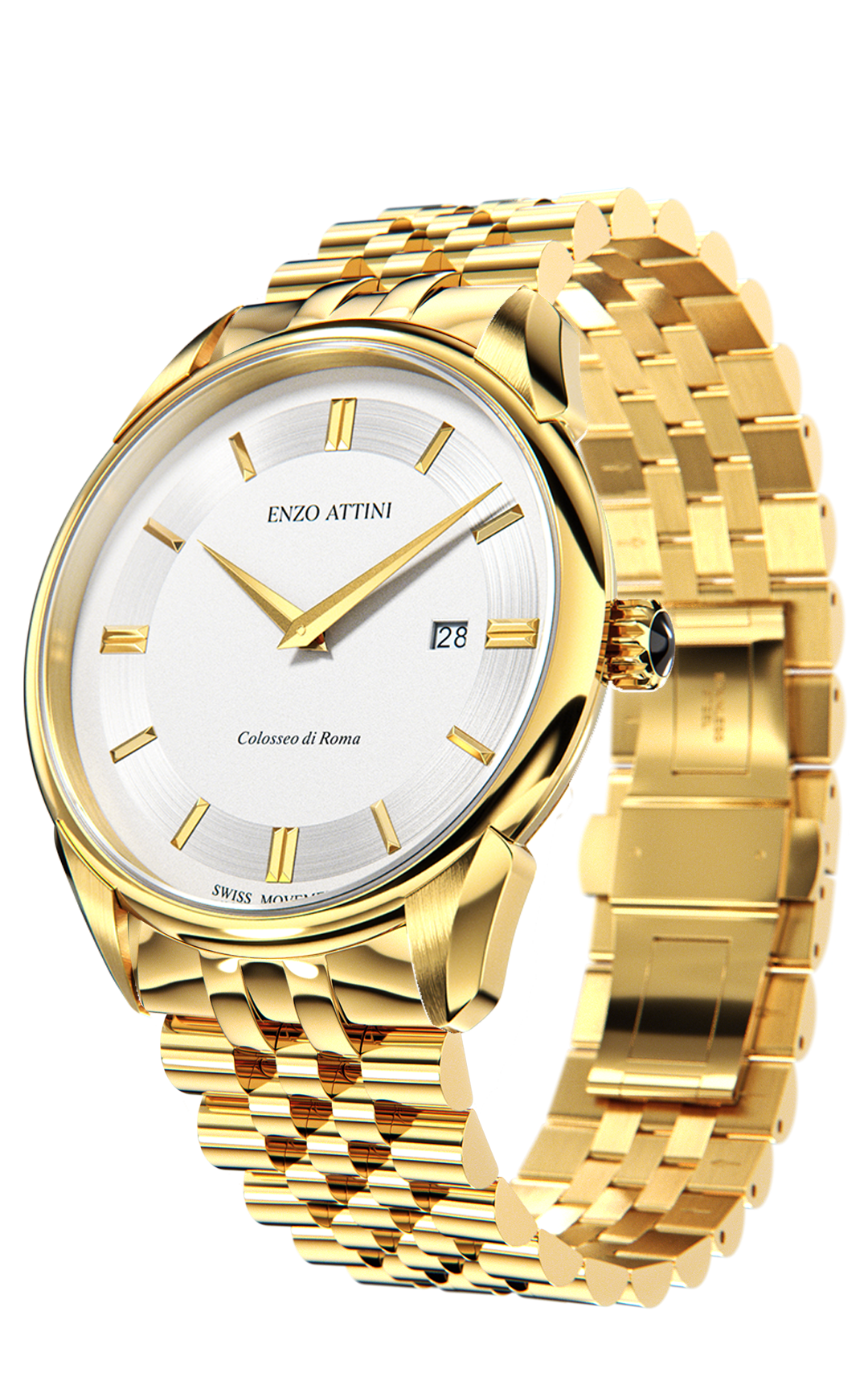 Colosseo di Roma - President Bracelet / Swiss Movement.