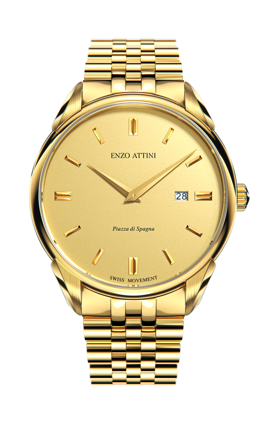 Piazza di Spagna, Roma - President Bracelet / Swiss Movement.