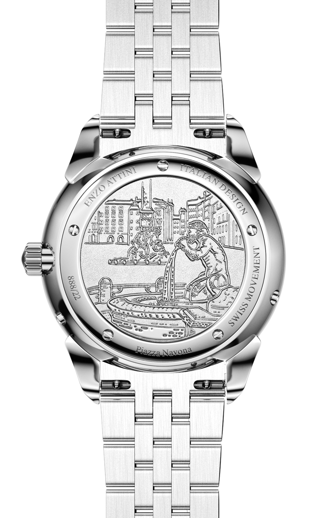 New Piazza Navona, Roma - President Bracelet / Swiss Movement