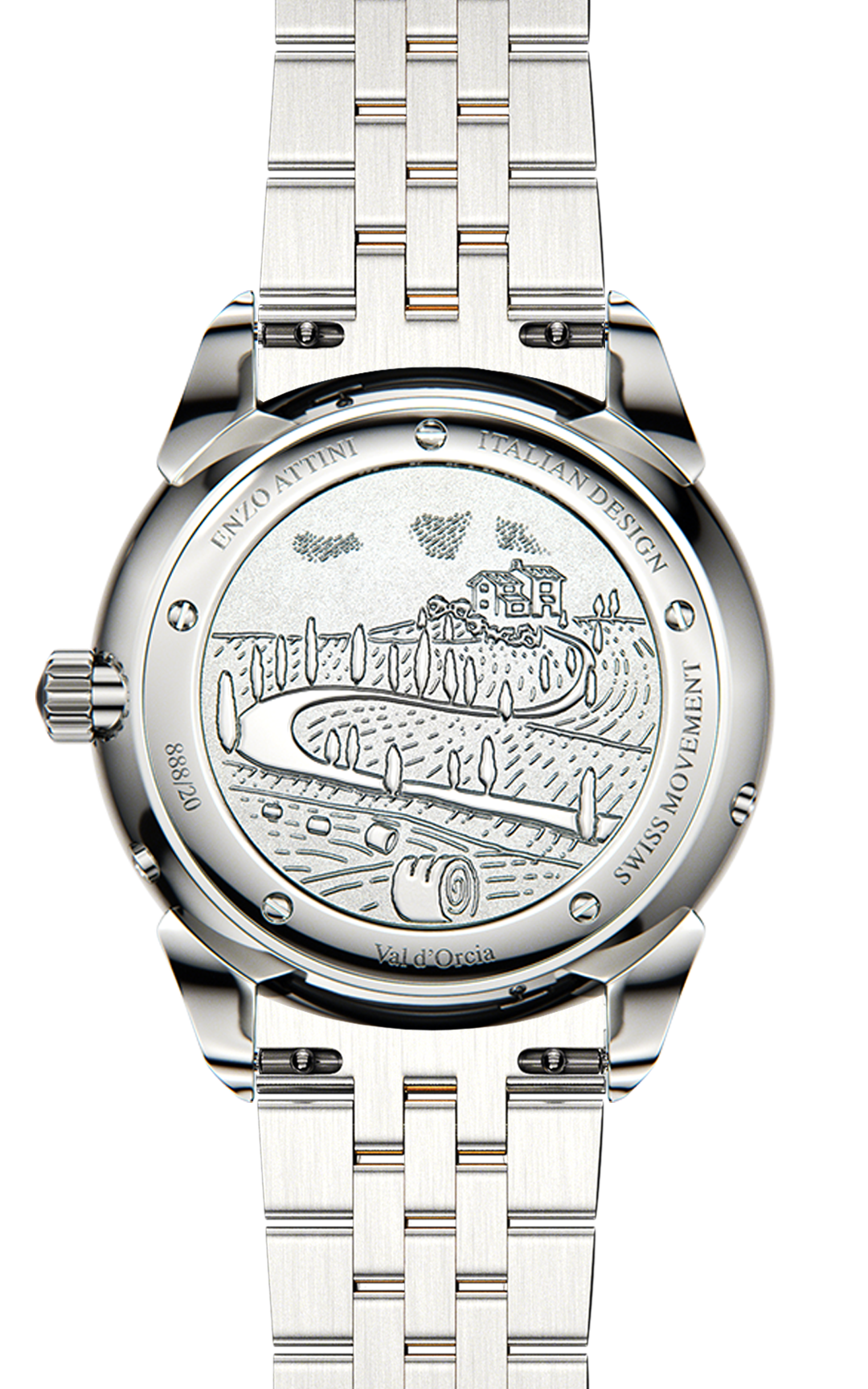 Val d'Orcia Automatic- President Bracelet  / Swiss Movement