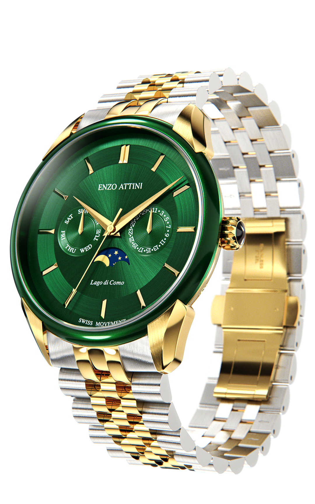 Lago di Como - President Bracelet  / Swiss Movement.