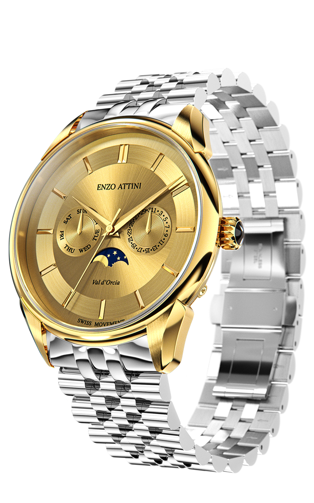 New Val d'Orcia - President Bracelet / Swiss Movement.