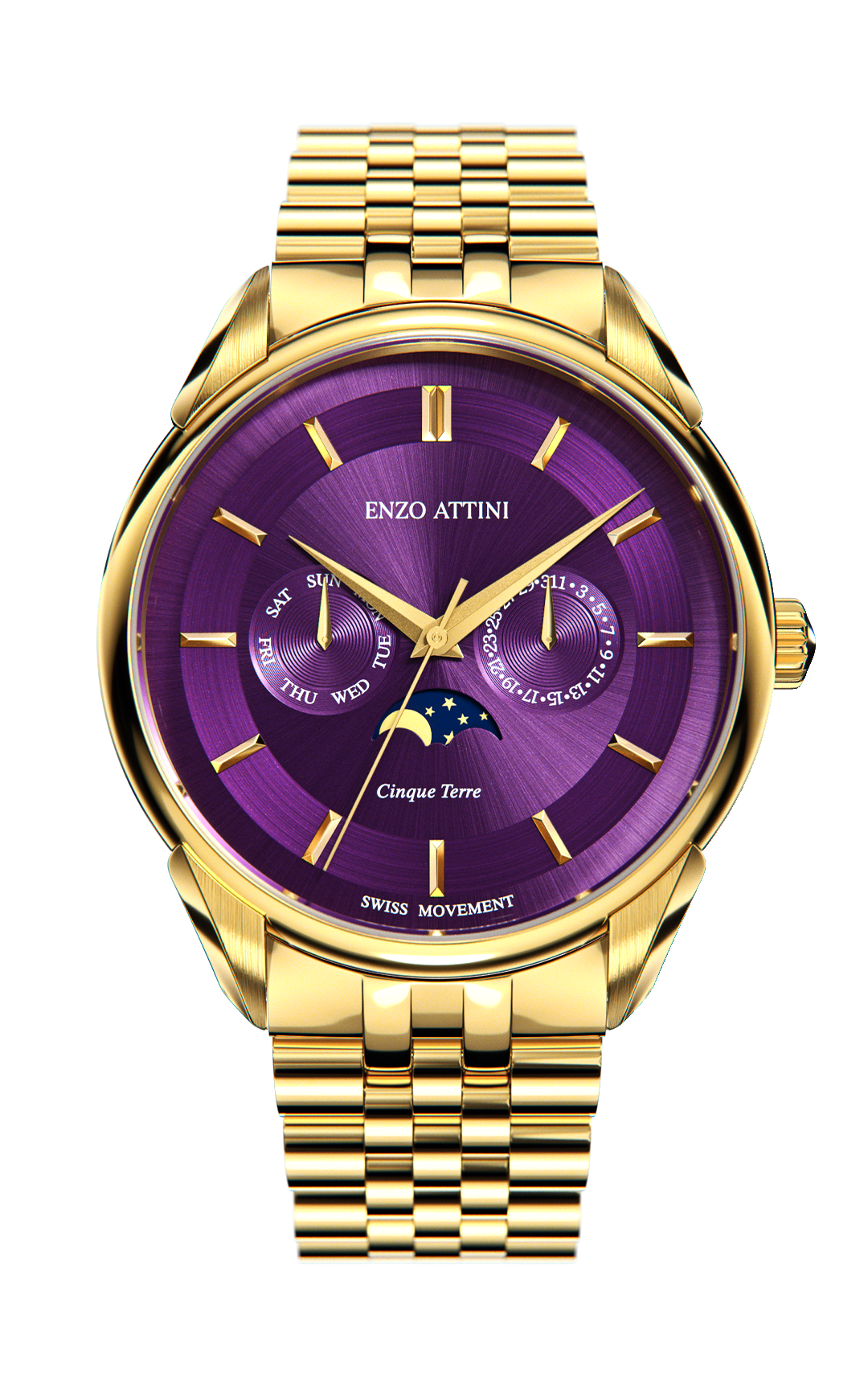 Cinque Terre - President Bracelet / Swiss Movement.