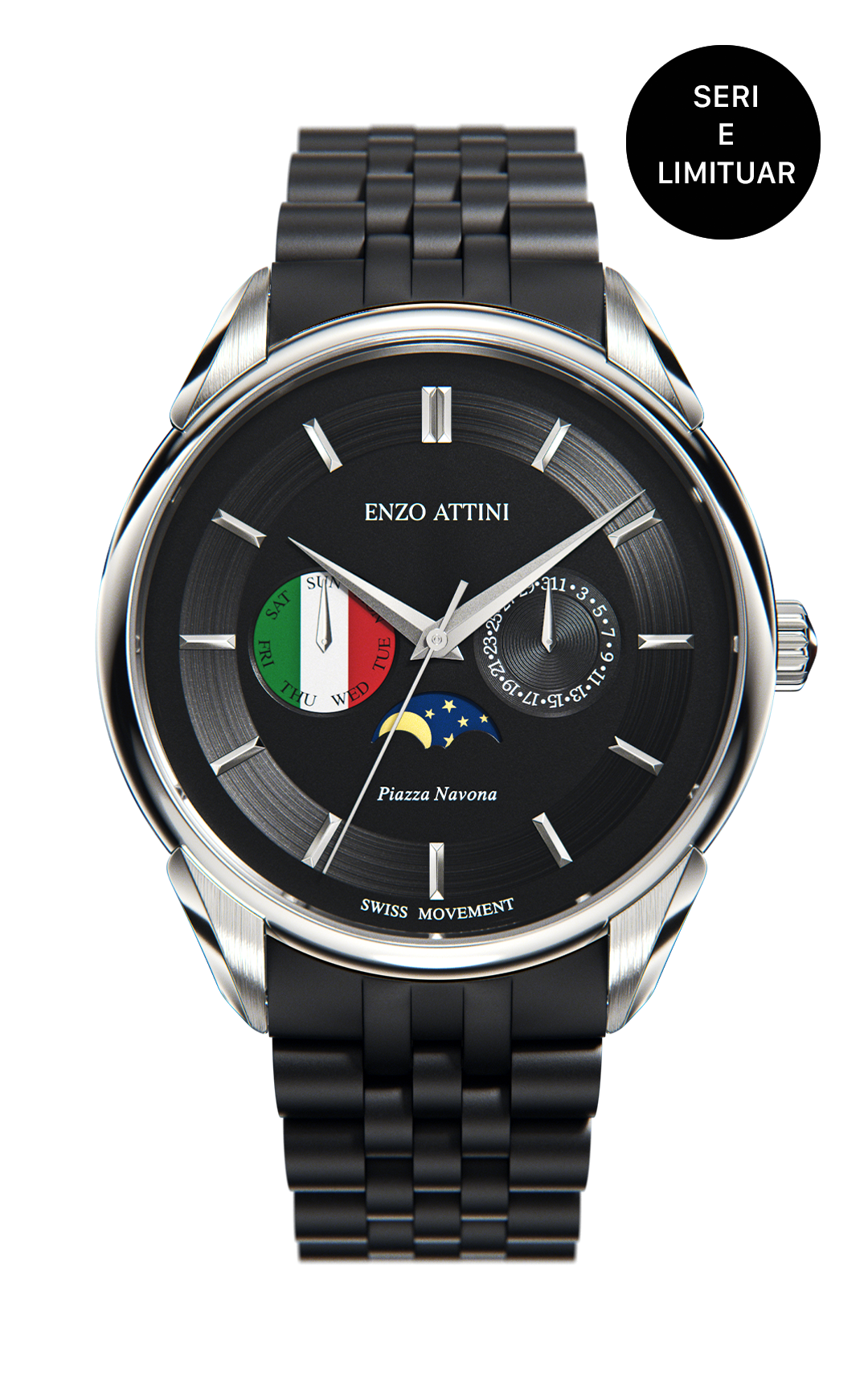 Piazza Navona, Roma - President Bracelet / Swiss Movement.