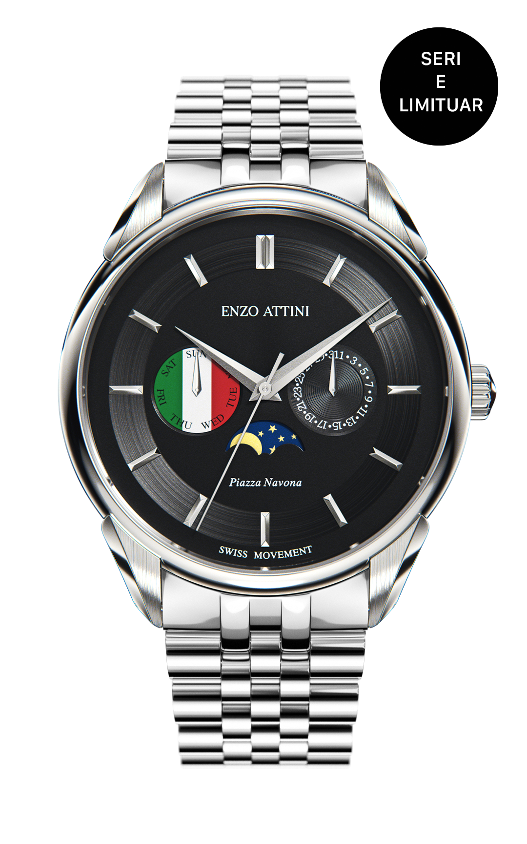 Piazza Navona, Roma - President Bracelet / Swiss Movement.