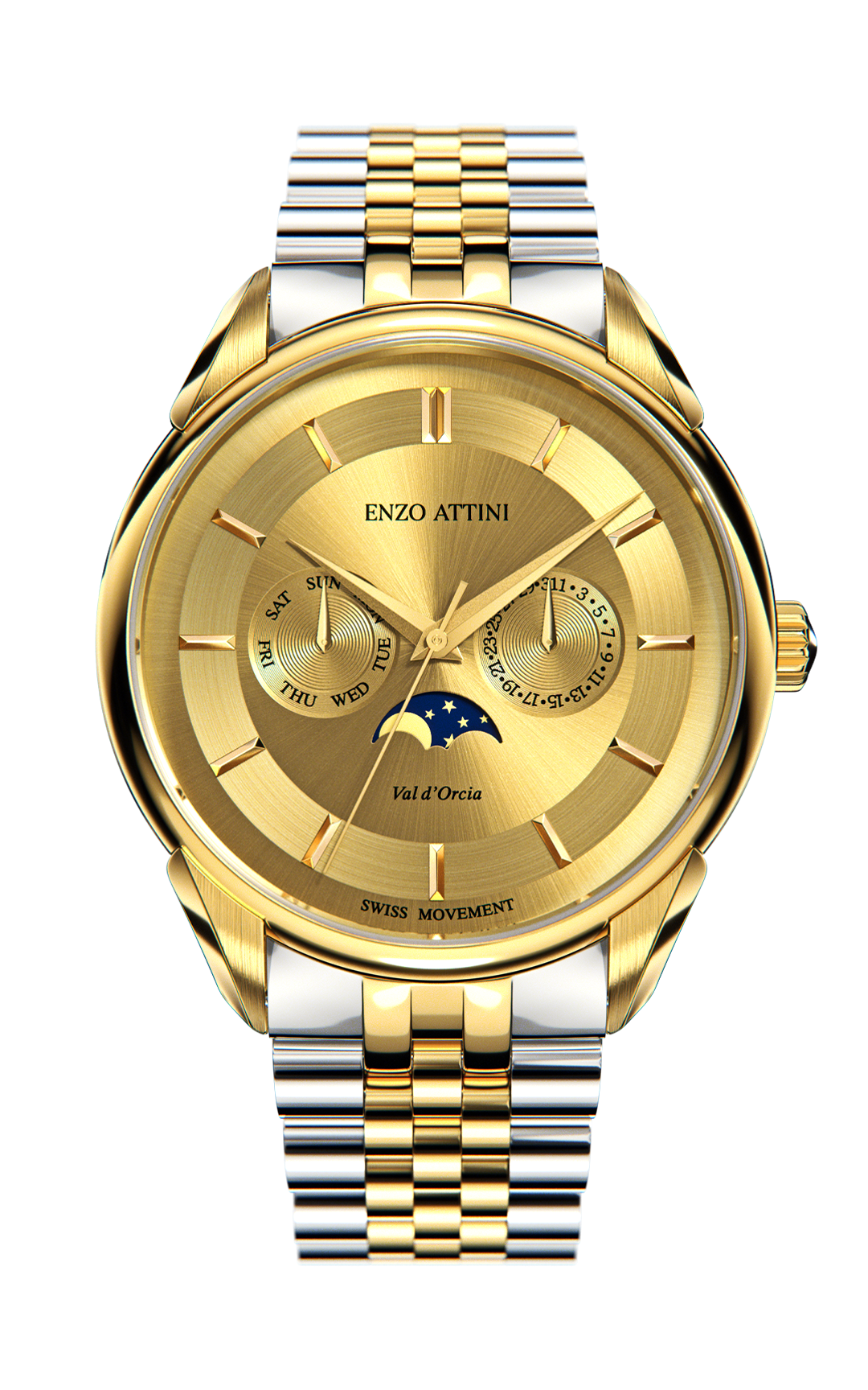 New Val d'Orcia - President Bracelet / Swiss Movement.