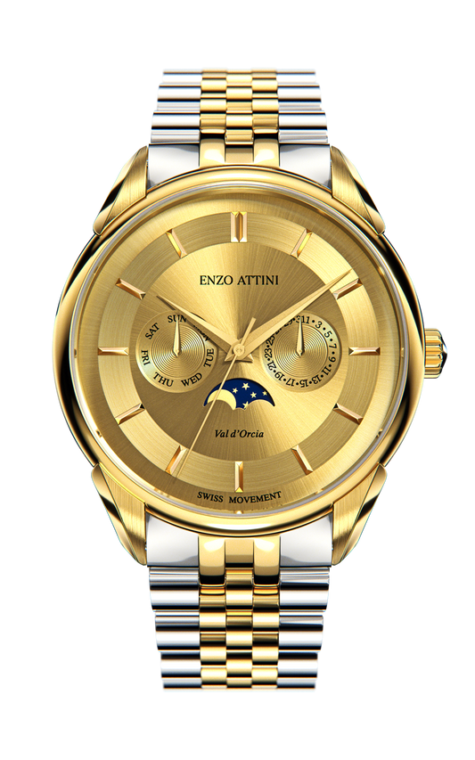 New Val d'Orcia - President Bracelet / Swiss Movement.