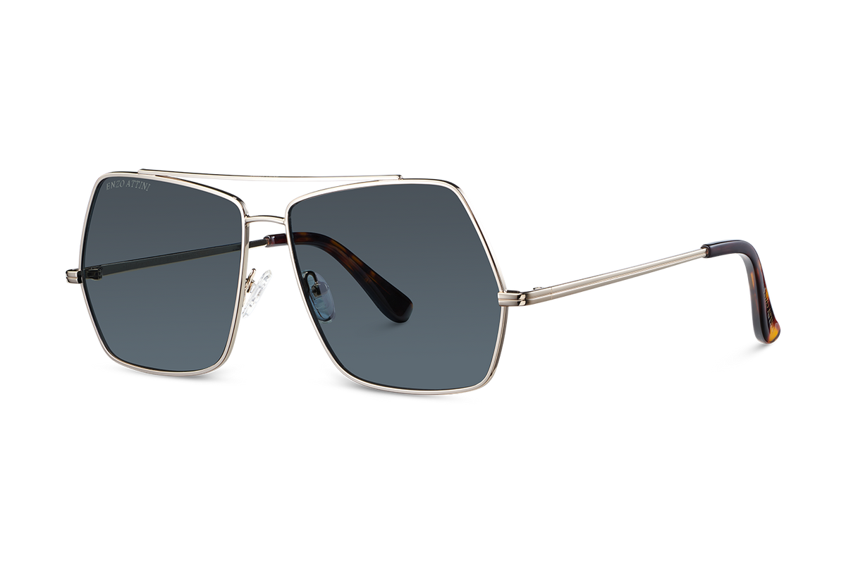 Lake Geneva / Tortoise & Gold Color + Dark Black Lens