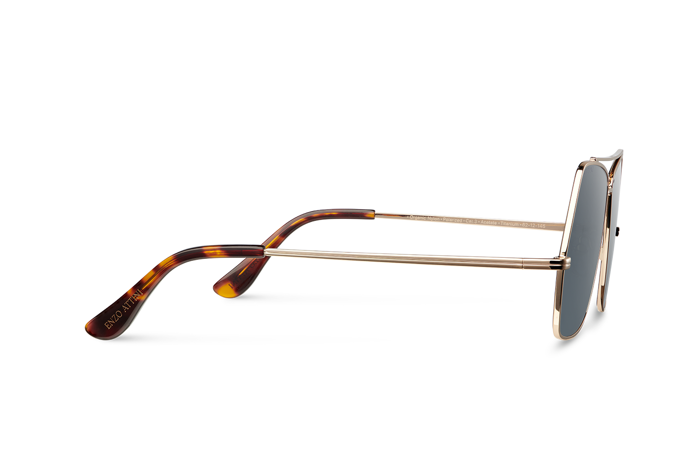 Lake Geneva / Tortoise & Gold Color + Dark Black Lens.