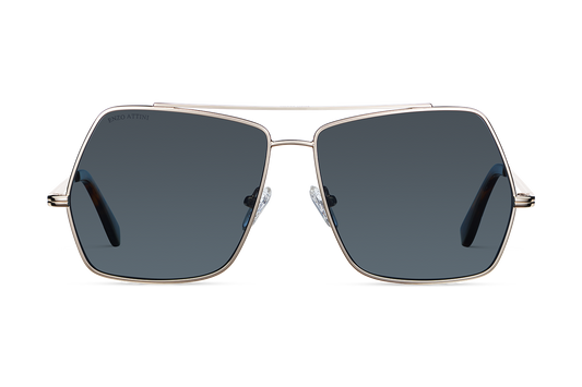 Lake Geneva / Tortoise & Gold Color + Dark Black Lens