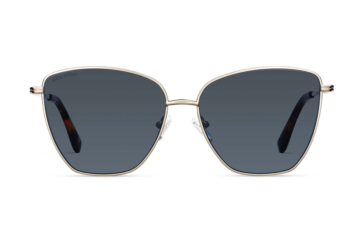 Louvre Museum / Tortoise & Gold Color + Dark Black Lens