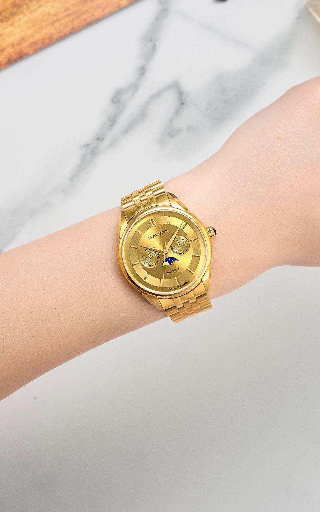 New Val d'Orcia - President Bracelet / Swiss Movement.