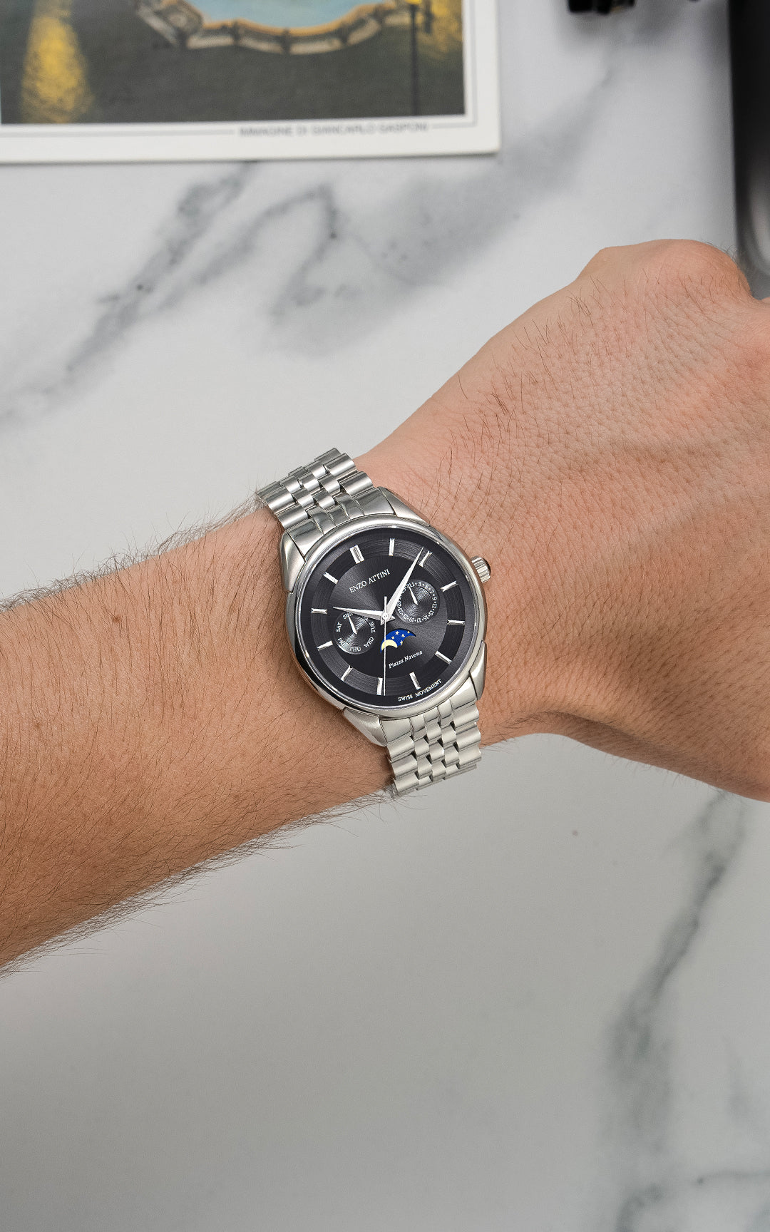 New Piazza Navona, Roma - President Bracelet / Swiss Movement